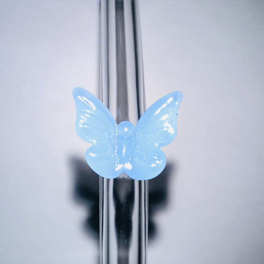 Butterfly Glass Straws