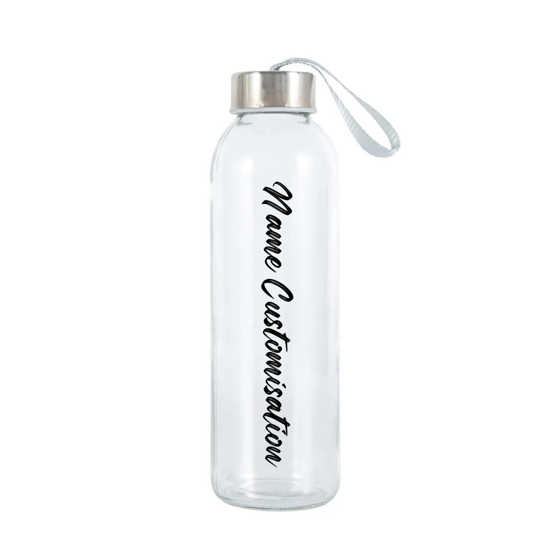 Customisable Glass Water Bottles